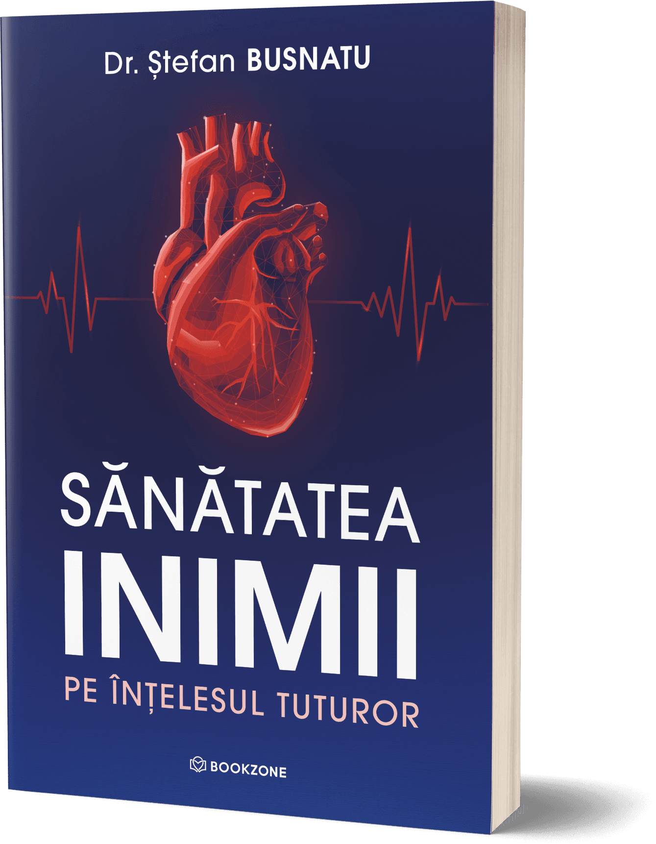 Coperta cărții „Sănătatea inimii pe înțelesul tuturor” de Dr. Ștefan Busnatu